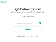 Tablet Screenshot of gabbafriends.com
